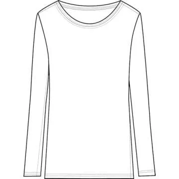 Natural Uniforms Women's Long Sleeve Crew Neck T-Shirt