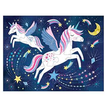 Mudpuppy Unicorn Magic – 36 Piece Puzzle to Go Featuring Sparkly Magical Unicorns Perfect Travel A...