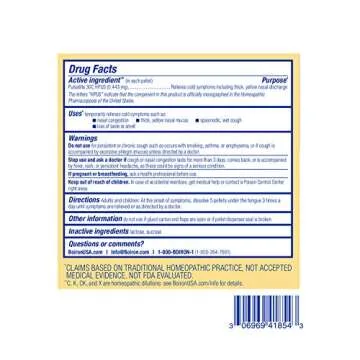 Boiron Pulsatilla 30C Homeopathic Medicine for Relief from Cold, Nasal Congestion, Thick Mucus, and Cough - 3 Count (240 Pellets)