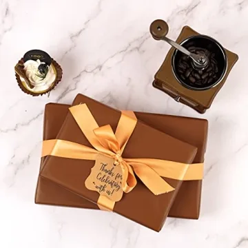 Elegant Chocolate Brown Wrapping Paper for Parties