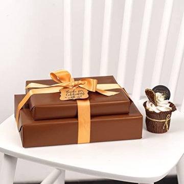 Elegant Chocolate Brown Wrapping Paper for Parties