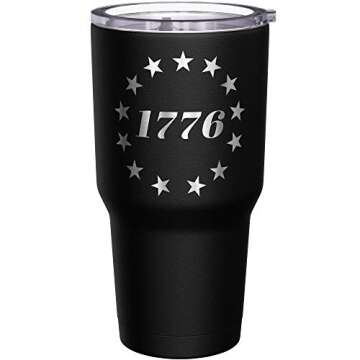We The People Holsters - 1776 Betsy Ross Flag - Betsy Ross Mug - American Flag Coffee Travel Mug - A...
