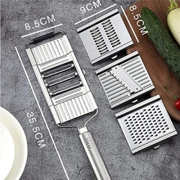 Multi Purpose Vegetable Slicer with 6 Blades for Easy Cooking
