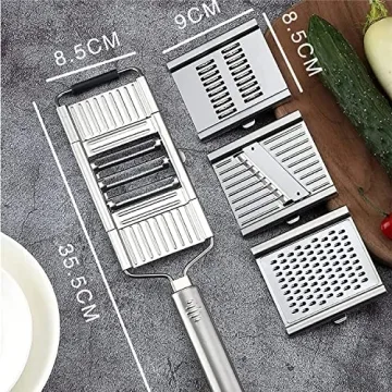 Multi Purpose Vegetable Slicer with 6 Blades for Easy Cooking