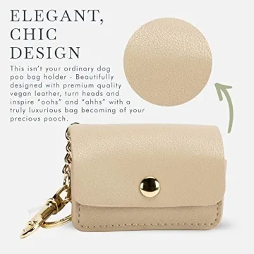 Stylish Vegan Leather Waste Bag Holder by Nina Woof