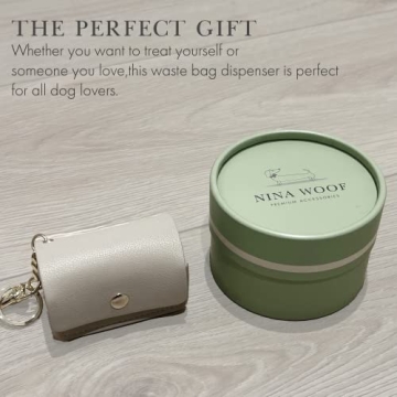 Stylish Vegan Leather Waste Bag Holder by Nina Woof
