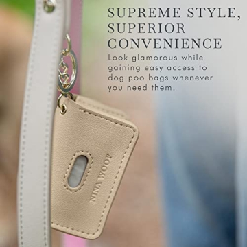 Stylish Vegan Leather Waste Bag Holder by Nina Woof