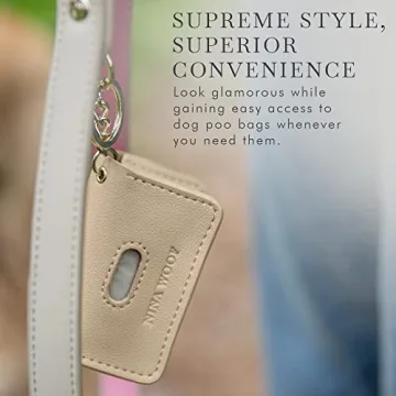 Stylish Vegan Leather Waste Bag Holder by Nina Woof