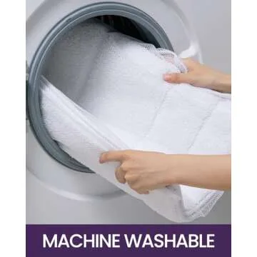 DEXI Bathroom Rug Mat 24x16, Non Slip Washable Soft Absorbent Mats, Rubber Backing Quick Dry Microfiber Rugs for Shower Floor, Bath Accessories Decor, White