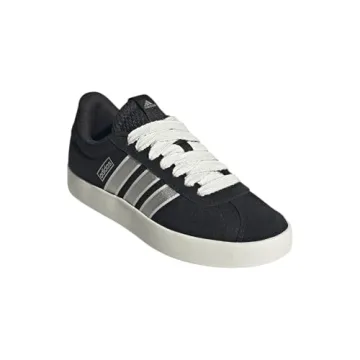adidas Women's VL Court 3.0 Sneakers - Black/Off White/Clear Sky - Comfort Meets Style