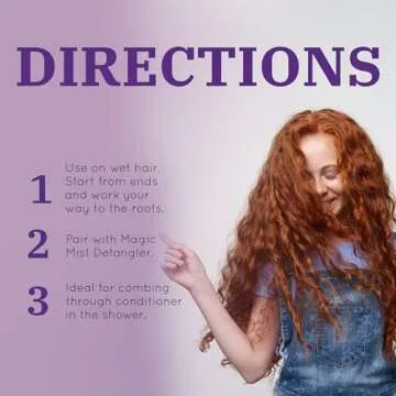 Curl Keeper Kinder Hair Brush - Gentle Detangling Hair Brush Made for Loose, Medium, Tight & Kinky Curls - Detangler Brush for Curly & Wet Hair - Lightweight & Easy to Clean Hairbrush