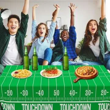 Durable Disposable Football Tablecloths for Game Day