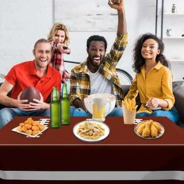 Durable Disposable Football Tablecloths for Game Day