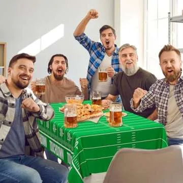 Durable Disposable Football Tablecloths for Game Day