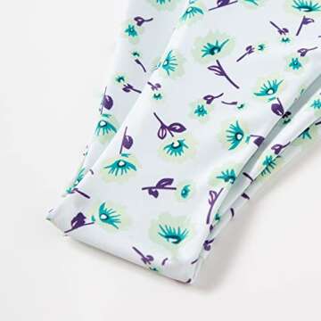 FEAPHY Women's String Bikini Frill Trim Tie Side Triangle Swimwear Two Piece Swimsuit (Flower-Green, M)