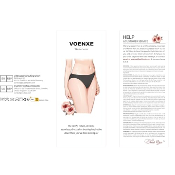 Voenxe Women Seamless Bikini Underwear Comfortable 5-Pack