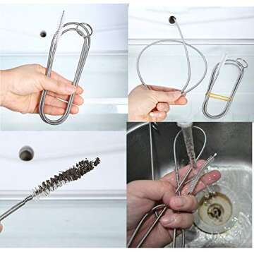 ICEYLI Flexible Tube Cleaning Brush 60 Inch for Home