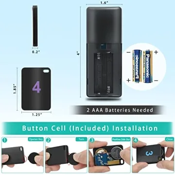 Key Finder, Stick on TV Remote Control Finder | Find My Keys Device, 4 Pack Wireless Car Key Finders That Make Noise | 115ft Range 85dB RF Key Tracker, Phone/Wallet Finder with 4 Item Locator Tags