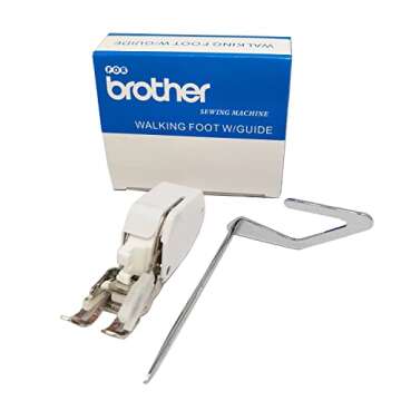 HONEYSEW Open Toe Walking Foot W/Guide for Brother Sewing Machine Quilting and Sewing Stitch Through...
