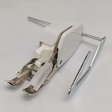 HONEYSEW Open Toe Walking Foot W/Guide for Brother Sewing Machine Quilting and Sewing Stitch Through Multiple Layers