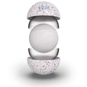 VICE Pro Drip Version Golf Balls (Red/Blue Drip)