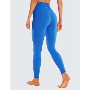 CRZ YOGA Womens Butterluxe Crossover High Waist Workout Leggings 28" - Criss Cross Full Length Gym L...