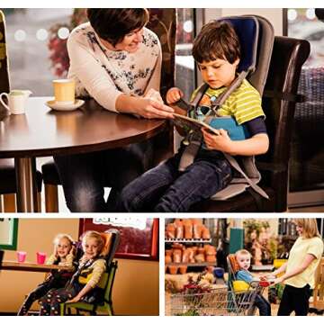 Firefly by Leckey GoTo Postural Support Seat - Lightweight & Portable Blue Supportive Seat for Child...