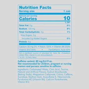 Red Bull Sugar Free Energy Drink with 80mg Caffeine plus Taurine & B Vitamins, 8.4 Fl Oz, Pack of 12...