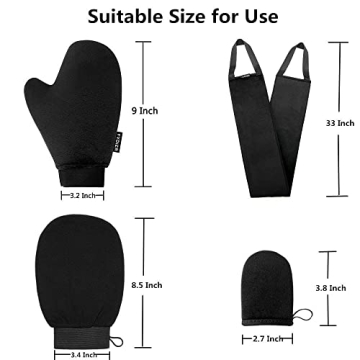 Yvoier Tanning Applicator Mitt Set for Flawless Tan