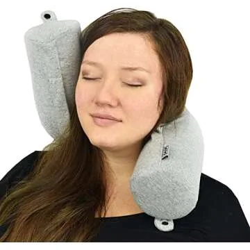 Dot&Dot Twist Memory Foam Travel Pillow for Comfortable Travels