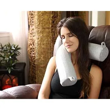Dot&Dot Twist Memory Foam Travel Pillow for Comfortable Travels