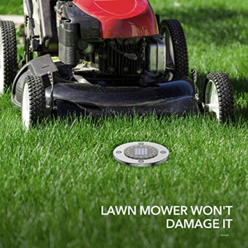 AGPTEK 12 Pack Solar Ground Lights - Bright Garden Illumination