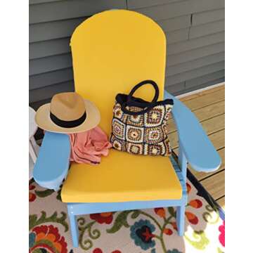 KEYVOX Recycled Cotton Crochet Bag for Women - Handloom Chic Shoulder Fabric Tote Handbag - Handmade Boho Hippie Style