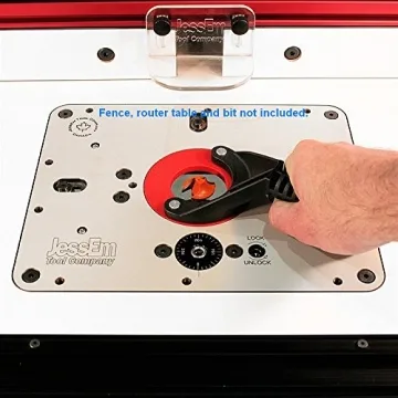 JessEm Rout-R-Lift II Router Lift and Insert Ring Kit