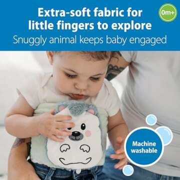 Dr. Brown's Infant Gripebelt Heated Belly Band, Soothe Baby's Tummy with Gentle Warmth and Compression, Hedgehog, 0m+