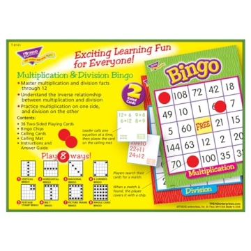 Edu-Fun with Trend Enterprises Multiplication Bingo Game