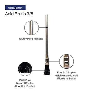 Pro Grade Acid Brushes - 72 Pack for Home & Industrial Use