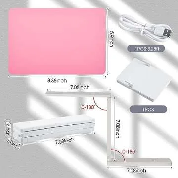 VIHOSE UV Light for Resin Curing Foldable UV Resin Light with 18 Lamp Beads Large Lamp with Silicone...