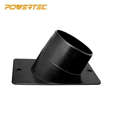 POWERTEC 70153 Angled Dust Port Adapter for Woodworking