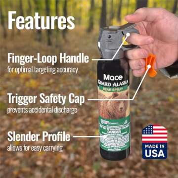 Mace Guard Alaska Bear Spray for Outdoor Safety