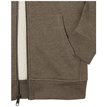 Amazon Essentials Sherpa Fleece Hoodie - Dark Brown