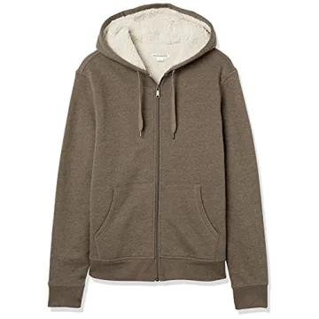 Amazon Essentials Sherpa Fleece Hoodie - Dark Brown