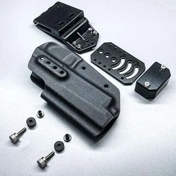 Black Scorpion Outdoor Gear Pro Competition Holster OWB Kydex fits Heckler and Koch VP9 | 3Gun IPSC USPSA Approved (Black)