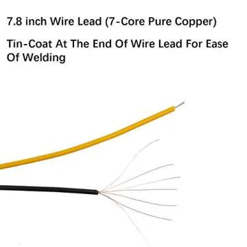 EDGELEC 30pcs 12 Volt 3mm White LED Lights Emitting Diodes Pre Wired 7.9 inch DC 12v LED Light Clear Lens Small LED Lamps