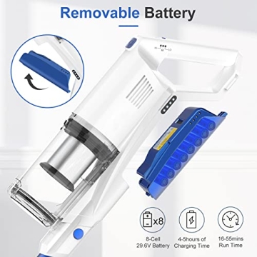 Whall Cordless Vacuum Cleaner Strong Suction Lightweight