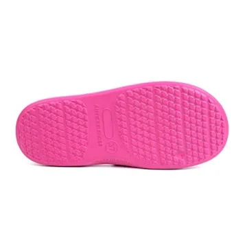 FUNKYMONKEY Womens Bathroom Shower Slippers Indoor Home Beach Non Slip Sandal (8 M US, Fuxia)