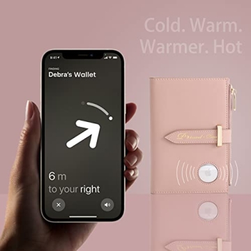 Stylish Airtag Passport Holder for Women - RFID Travel Wallet