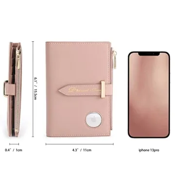 Stylish Airtag Passport Holder for Women - RFID Travel Wallet