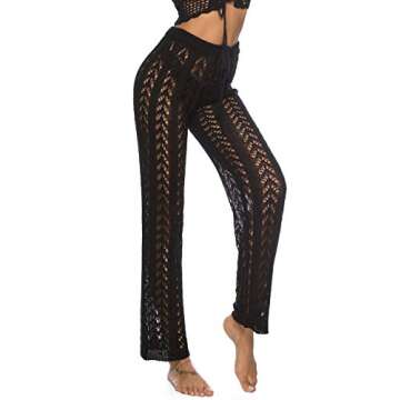 Women’s Sexy Fishnet Mesh Beach Cover Up Pants