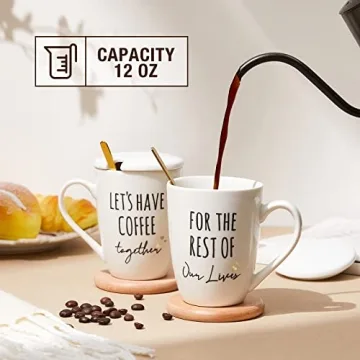 Engagement Coffee Mugs Set for Couples - AW BRIDAL